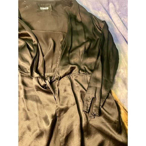 Reformation mini wrap dress 100% SILK - Picture 8 of 10